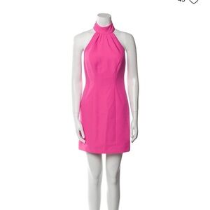 Milly Mock Pink Halter Dress | 8